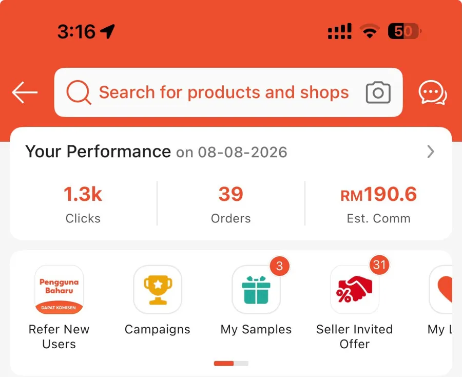 Tangkap layar komisen pembeli 2